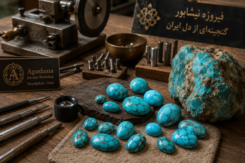 فیروزه اصل نیشابور؛ راهنمای کامل شناخت، خرید، ارزش و تشخیص سنگ اصیل ایرانی