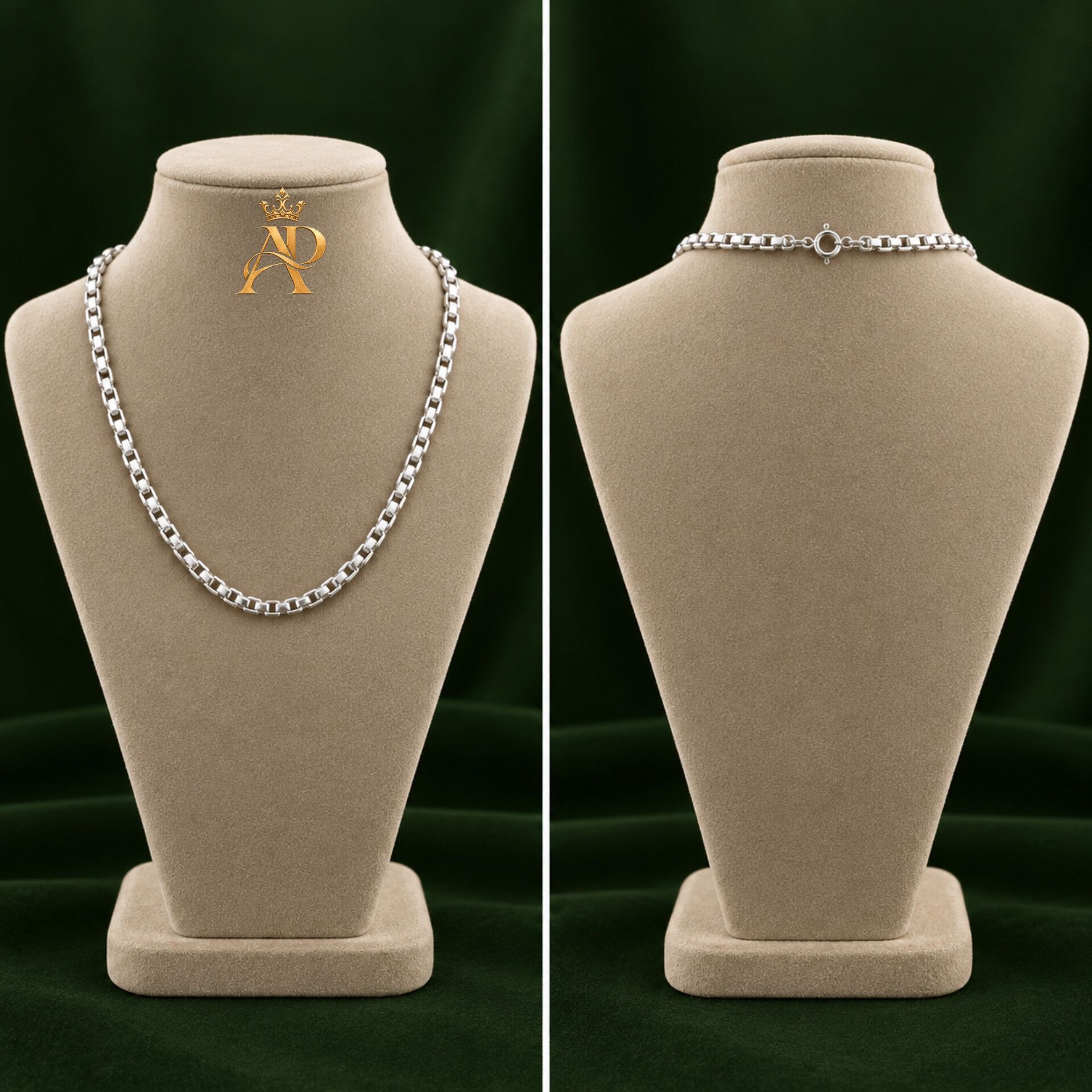 زنجیر نقره مردانه مدل کارتیر دست ساز
